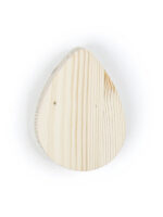 Colgador con forma de gota de madera de abeto natural